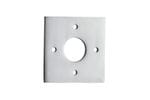 Adaptor Plate (Pair) Square Brushed Chrome