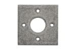 Adaptor Plate (Pair) Square Distressed Nickel