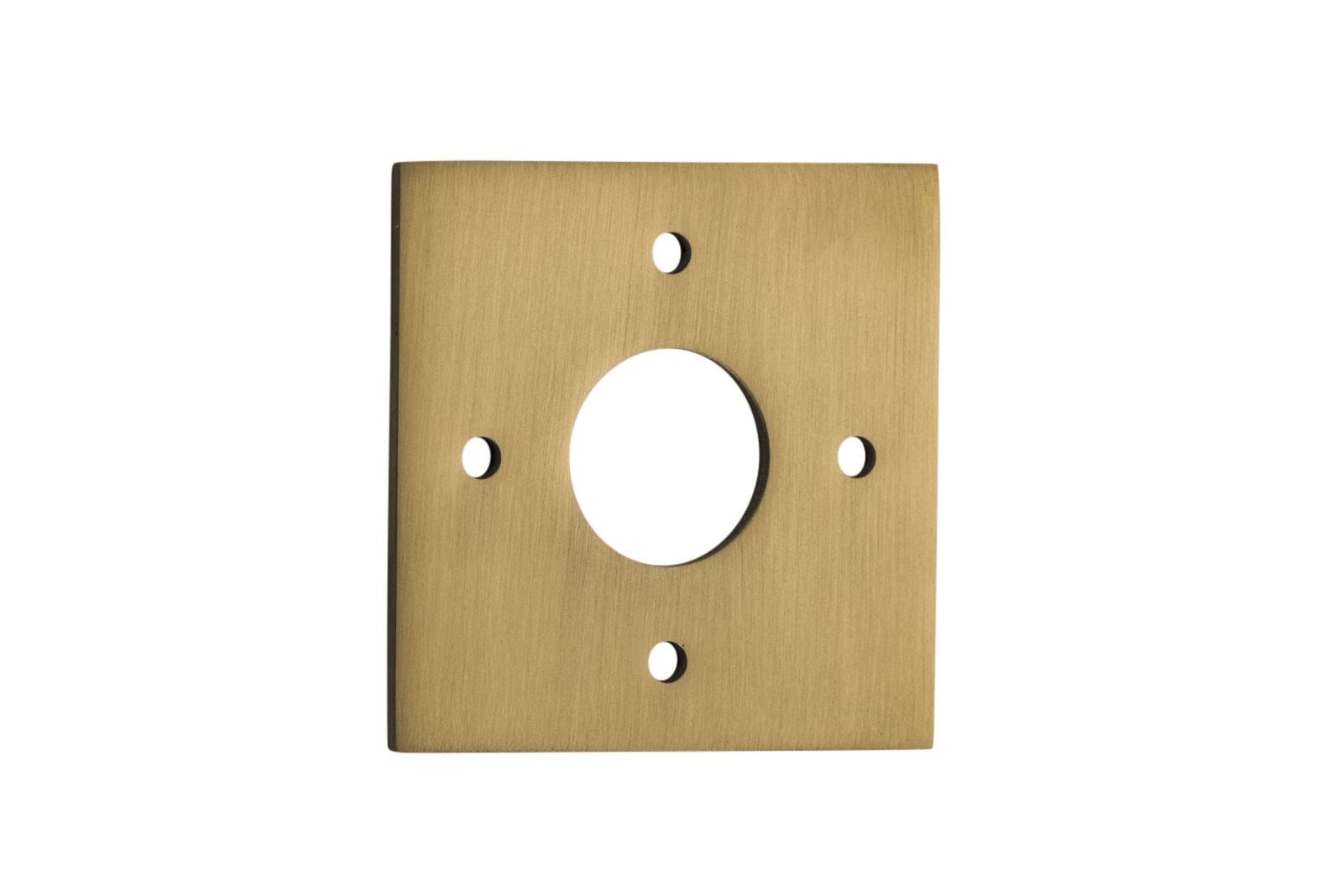 Adaptor Plate (Pair) Square Brushed Brass