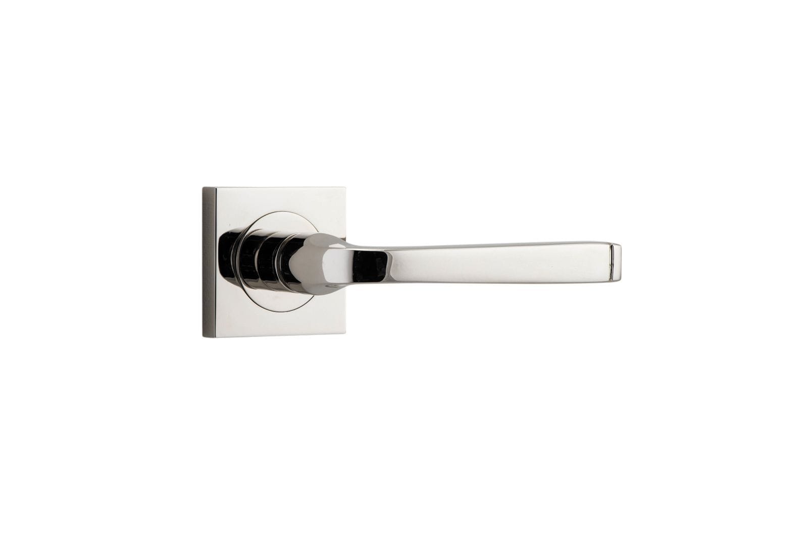 Annecy Lever on Square Rose Polished Nickel