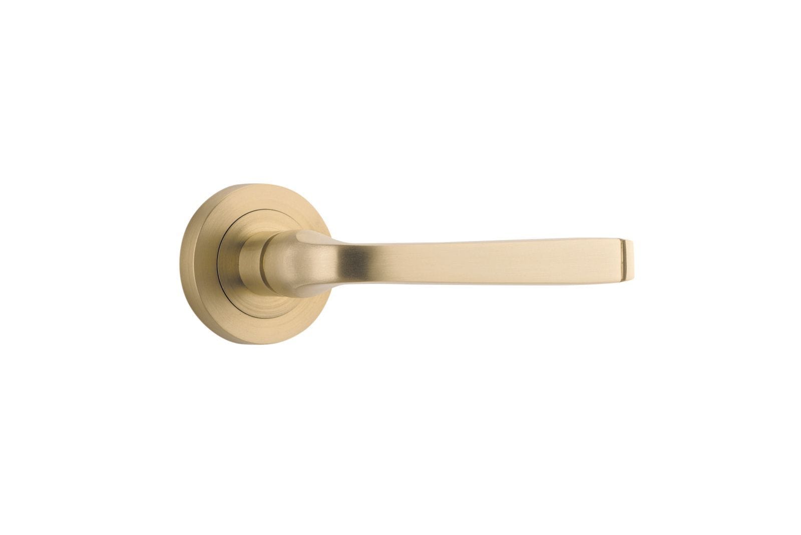 Annecy Lever on Rose Brushed Brass