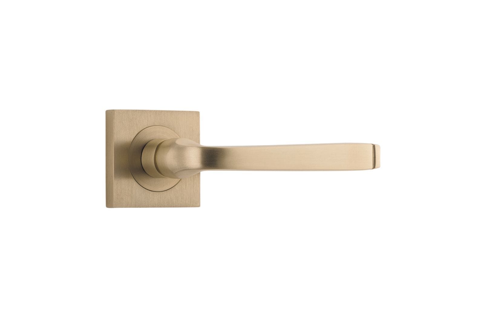 Annecy Lever on Square Rose Brushed Brass