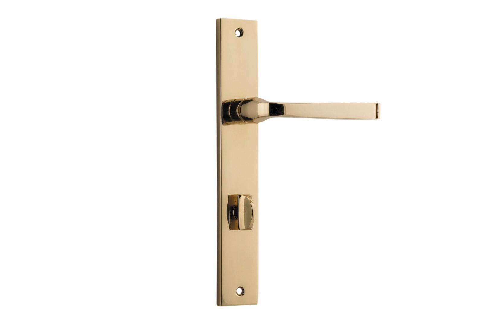 Annecy Lever Privacy 85mm Rectangular Polished Brass