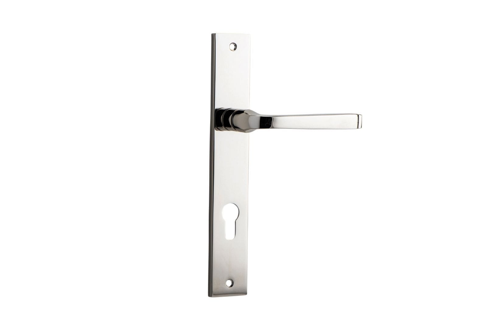 Annecy Lever Euro 85mm Rectangular Polished Nickel