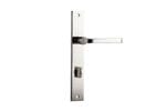 Annecy Lever Privacy 85mm Rectangular Polished Nickel