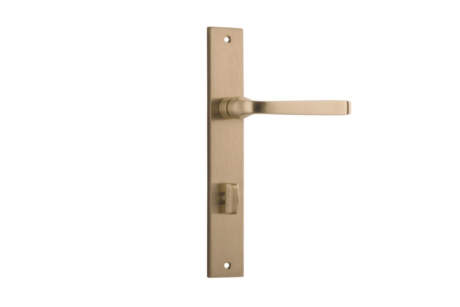 Annecy Lever Privacy 85mm Rectangular Brushed Brass