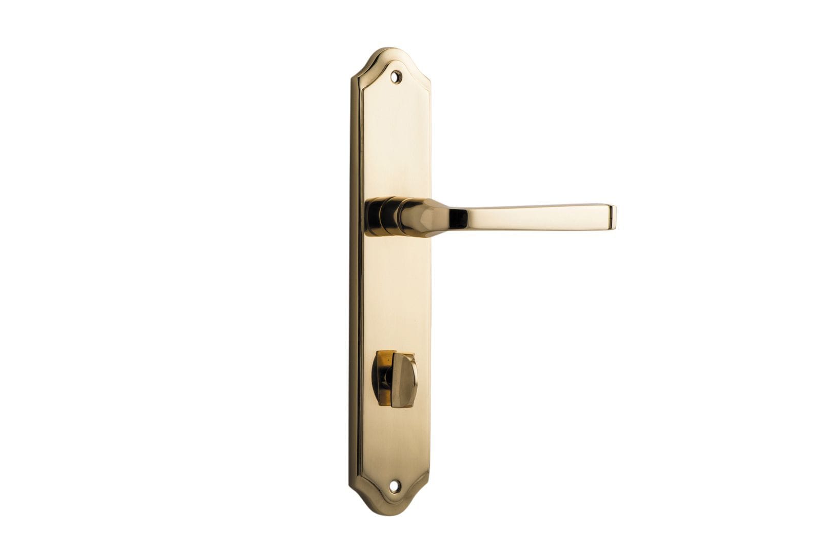 Annecy Lever Privacy 85mm Shouldered Polished Brass