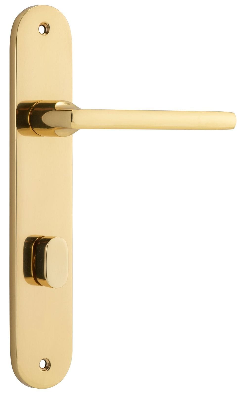 Baltimore Lever Privacy 85mm Oval Polished Brass