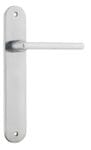 Baltimore Lever Latch Oval Brushed Chrome