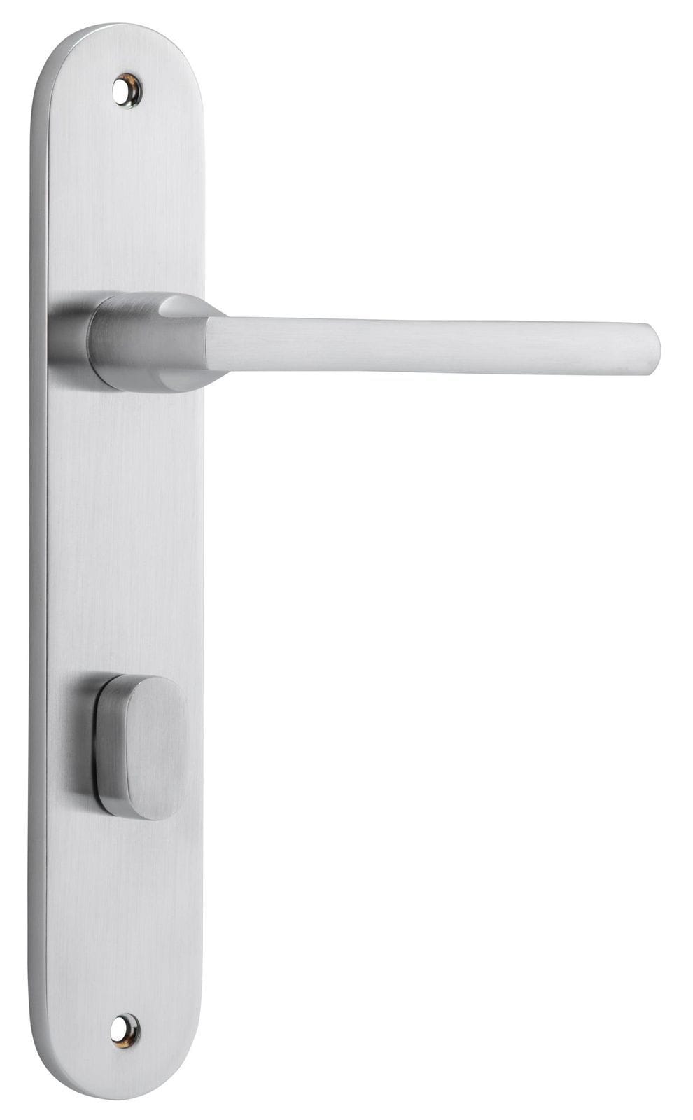 Baltimore Lever Privacy 85mm Oval Brushed Chrome