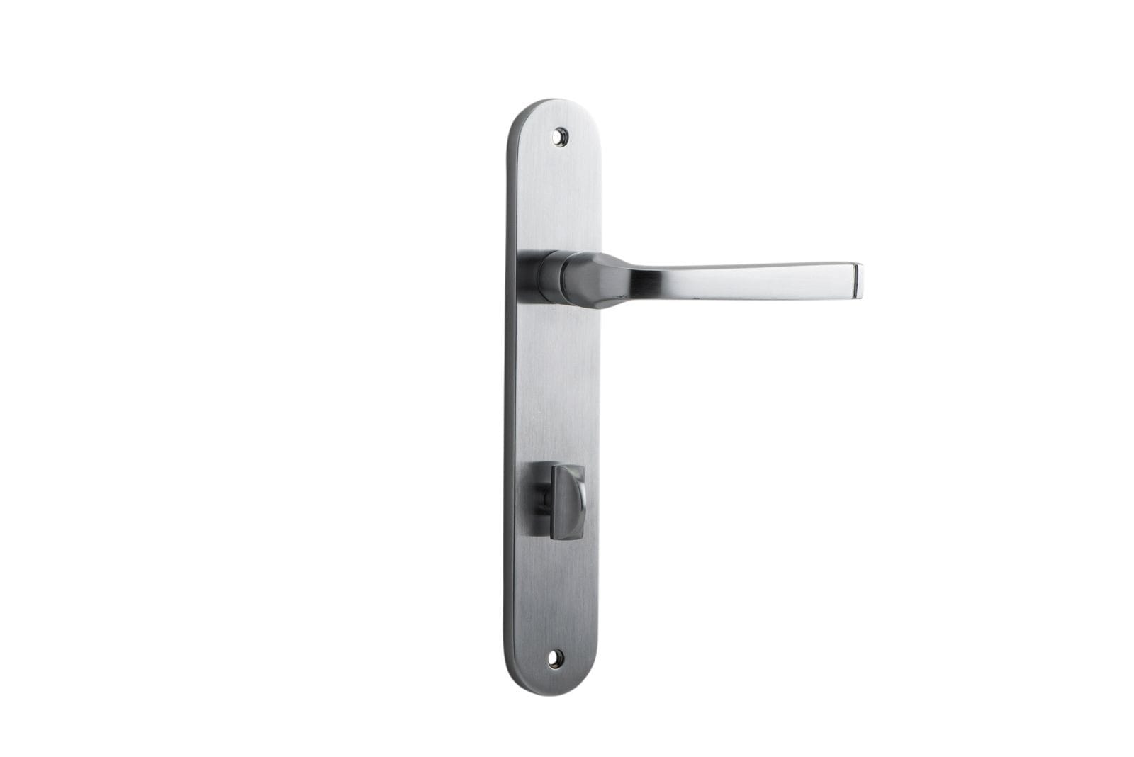 Annecy Lever Privacy 85mm Oval Brushed Chrome