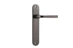 Annecy Lever Latch Oval Distressed Nickel