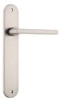Baltimore Lever Latch Oval Satin Nickel