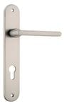 Baltimore Lever Euro 85mm Oval Satin Nickel