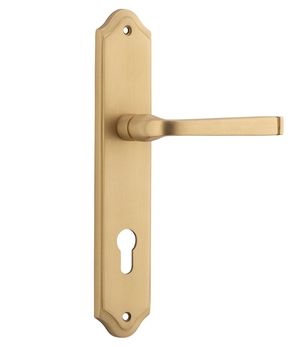 Annecy Lever Euro 85mm Shouldered Brushed Brass