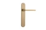 Baltimore Lever Latch Oval Brushed Brass