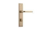 Annecy Lever Privacy 85mm Stepped Brushed Brass