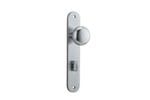 Cambridge Knob Privacy 85mm Oval Brushed Chrome