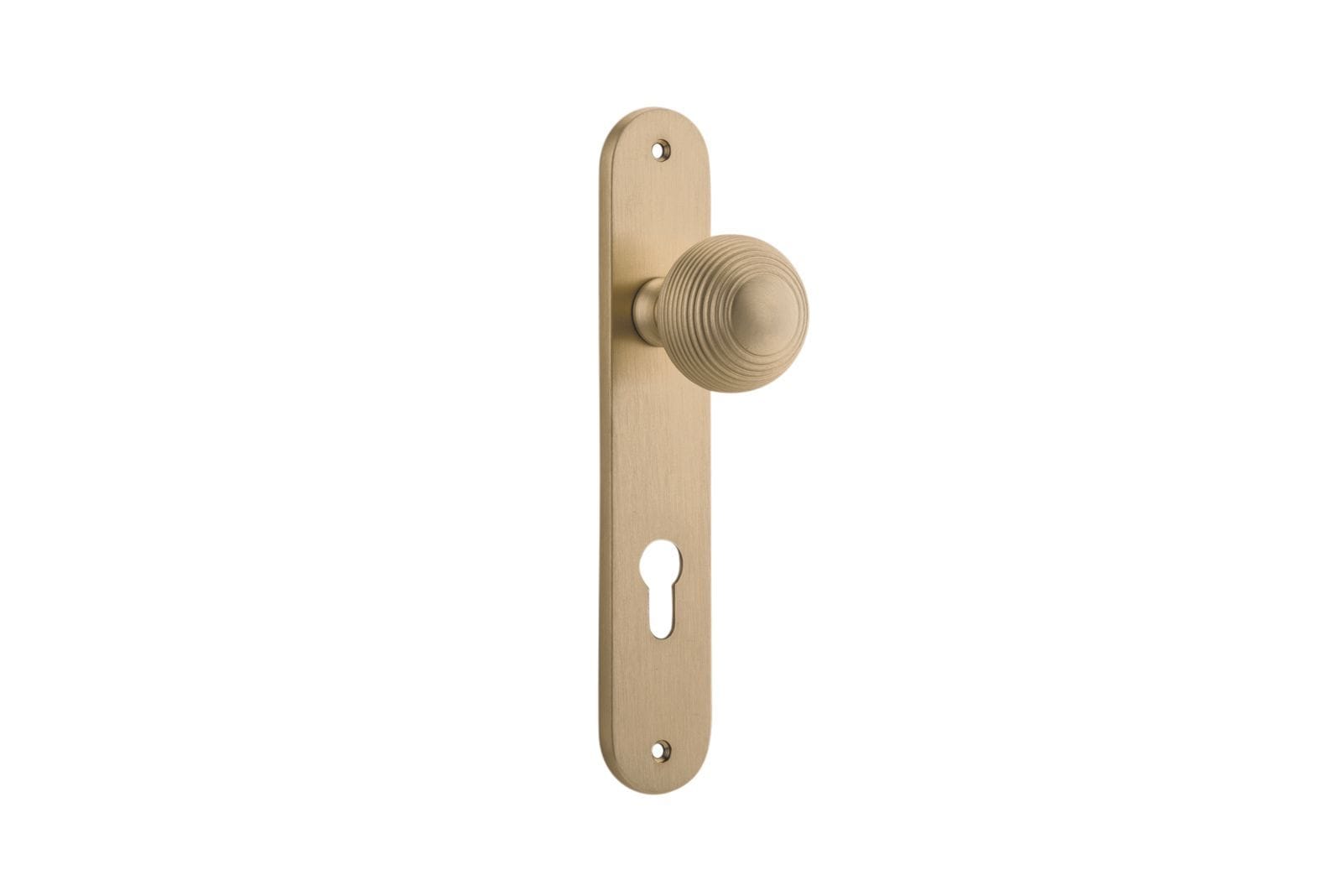 Guildford Knob Euro 85mm Oval Brushed Brass