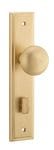 Cambridge Knob Privacy 85mm Stepped Brushed Brass