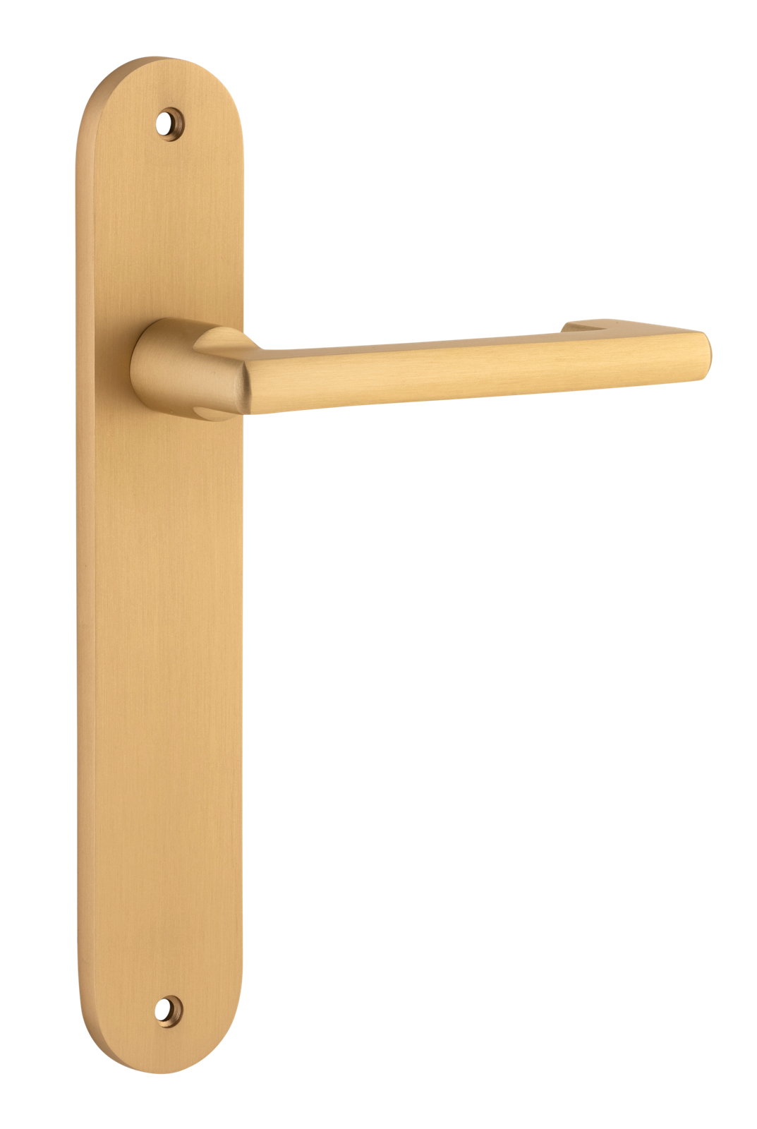 Baltimore Return Lever Latch Oval Brushed Brass