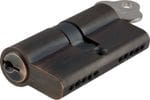 Euro Cylinder Dual Function Key/Key Antique Copper 65mm
