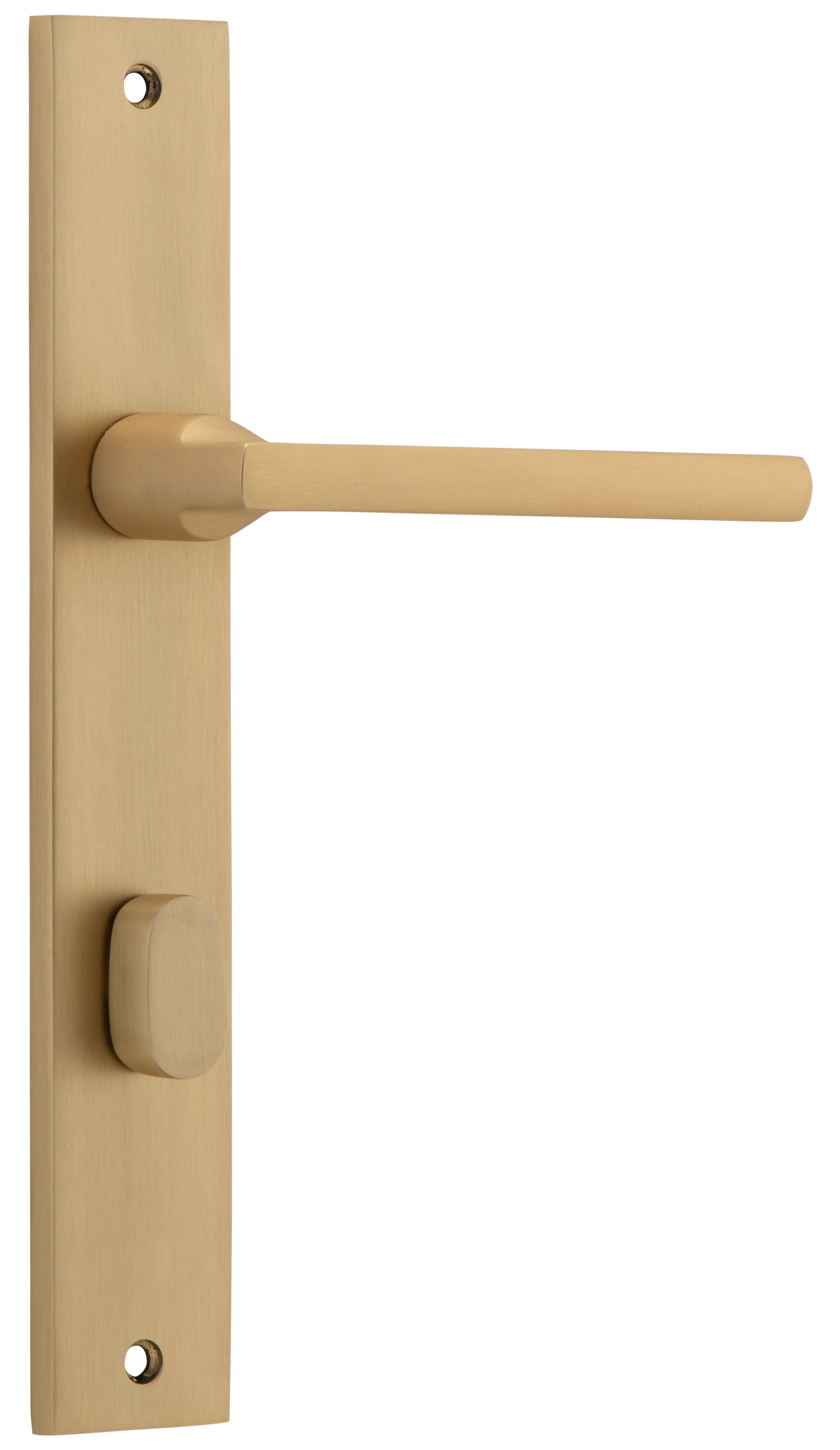 Baltimore Lever Privacy 85mm Rectangular Brushed Brass