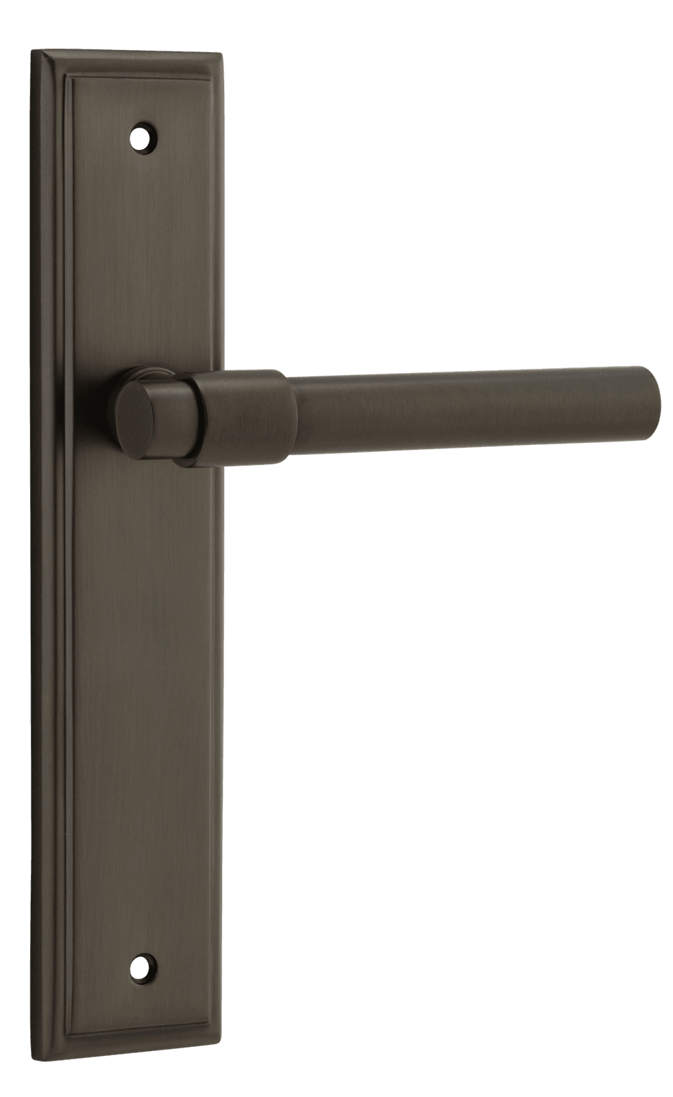 Helsinki Lever Latch Stepped Signature Brass