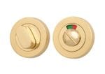 Privacy Turn with Indicator Round Polished Brass