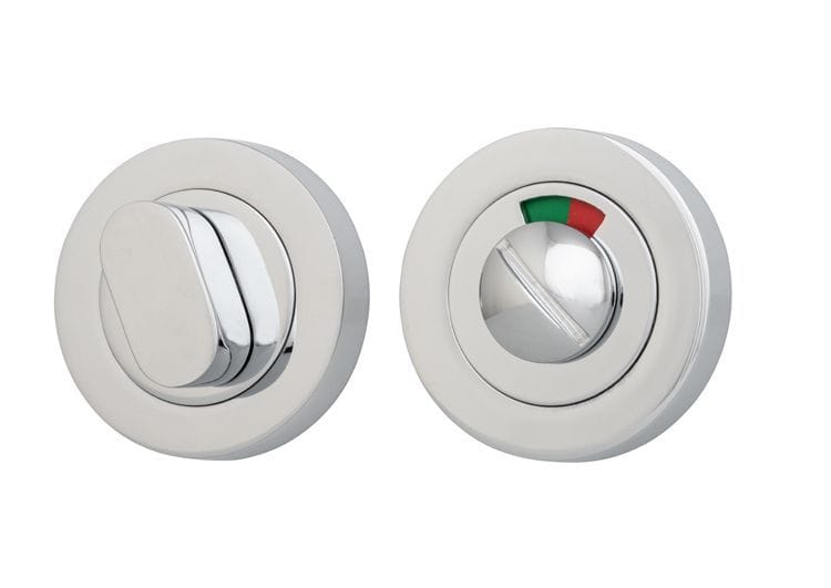 Privacy Turn with Indicator Round Polished Chrome