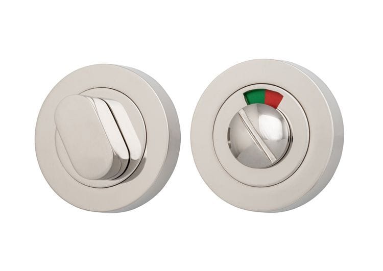Privacy Turn with Indicator Round Polished Nickel