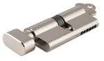 Euro Cylinder Key/Thumb Turn Polished Nickel 65mm