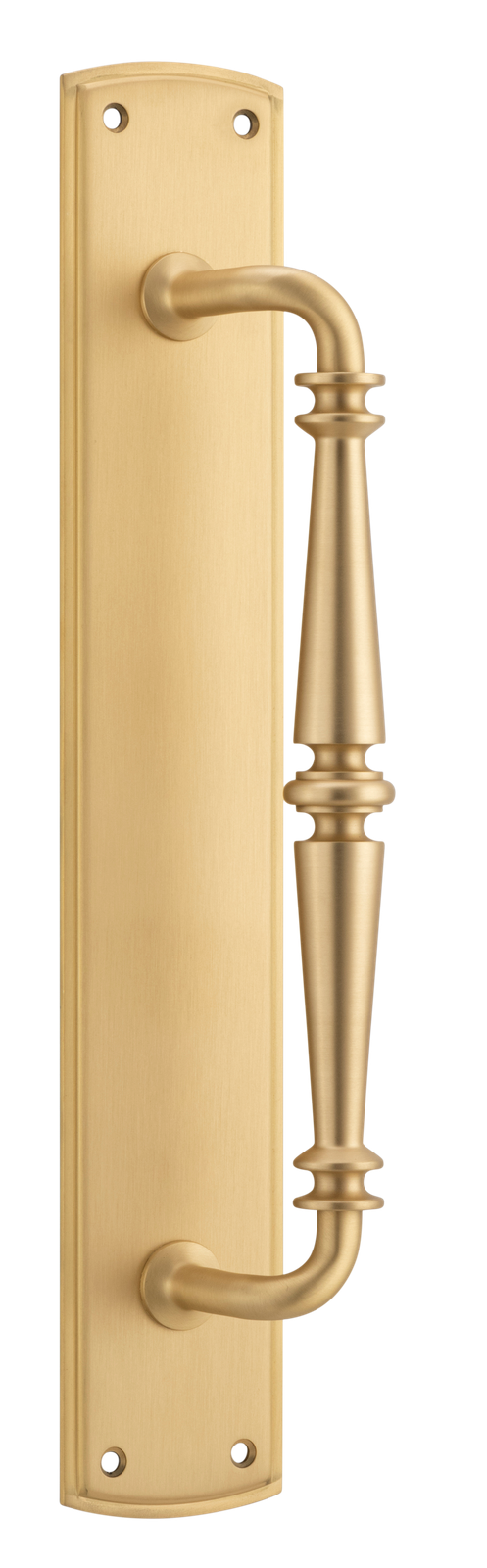 Sarlat Pull Handle on Backplate Brushed Brass
