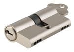 Euro Cylinder Key/Key Satin Nickel 45mm