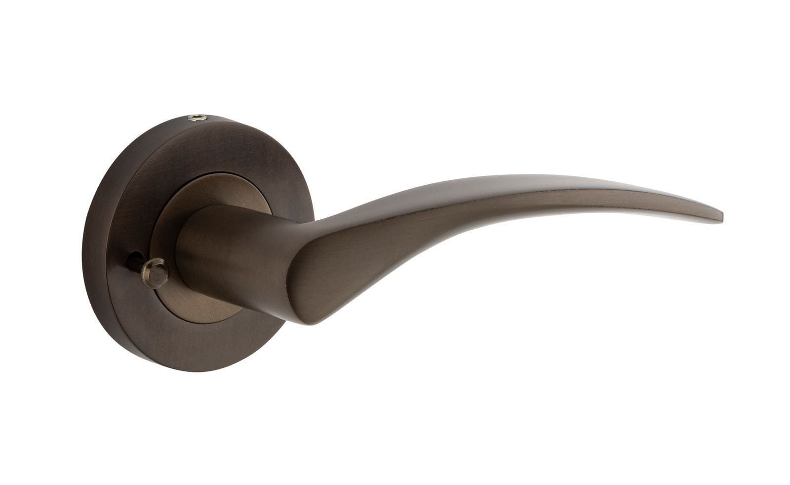 Oxford Lever on Rose Inbuilt Privacy Signature Brass