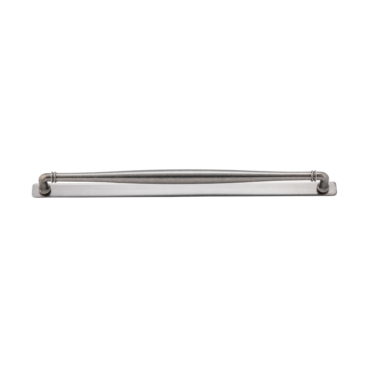 Sarlat Cabinet Pull with Backplate Distressed Nickel CTC 450mm
