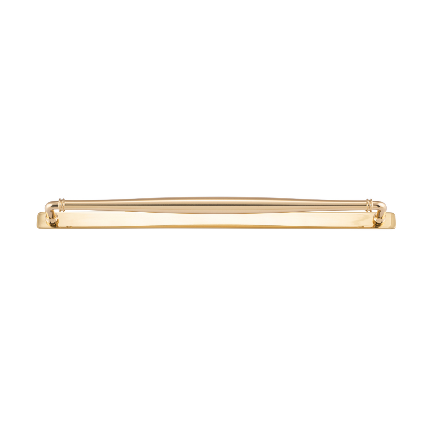 Sarlat Cabinet Pull with Backplate Polished Brass CTC 450mm