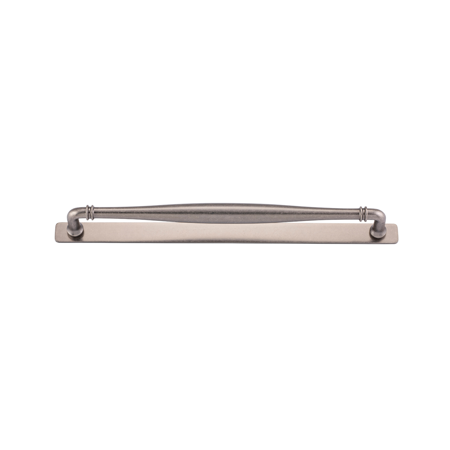 Sarlat Cabinet Pull with Backplate Distressed Nickel CTC 320mm