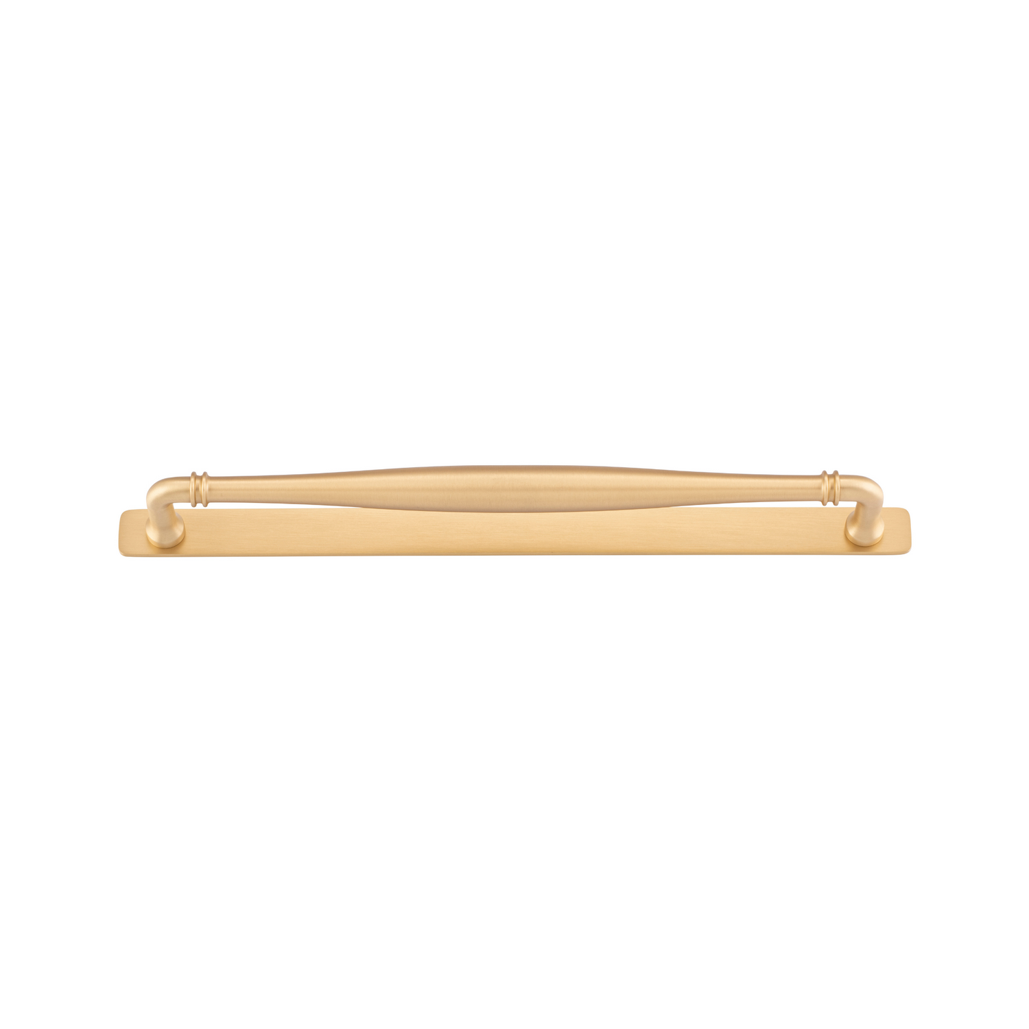 Sarlat Cabinet Pull with Backplate Brushed Brass CTC 320mm
