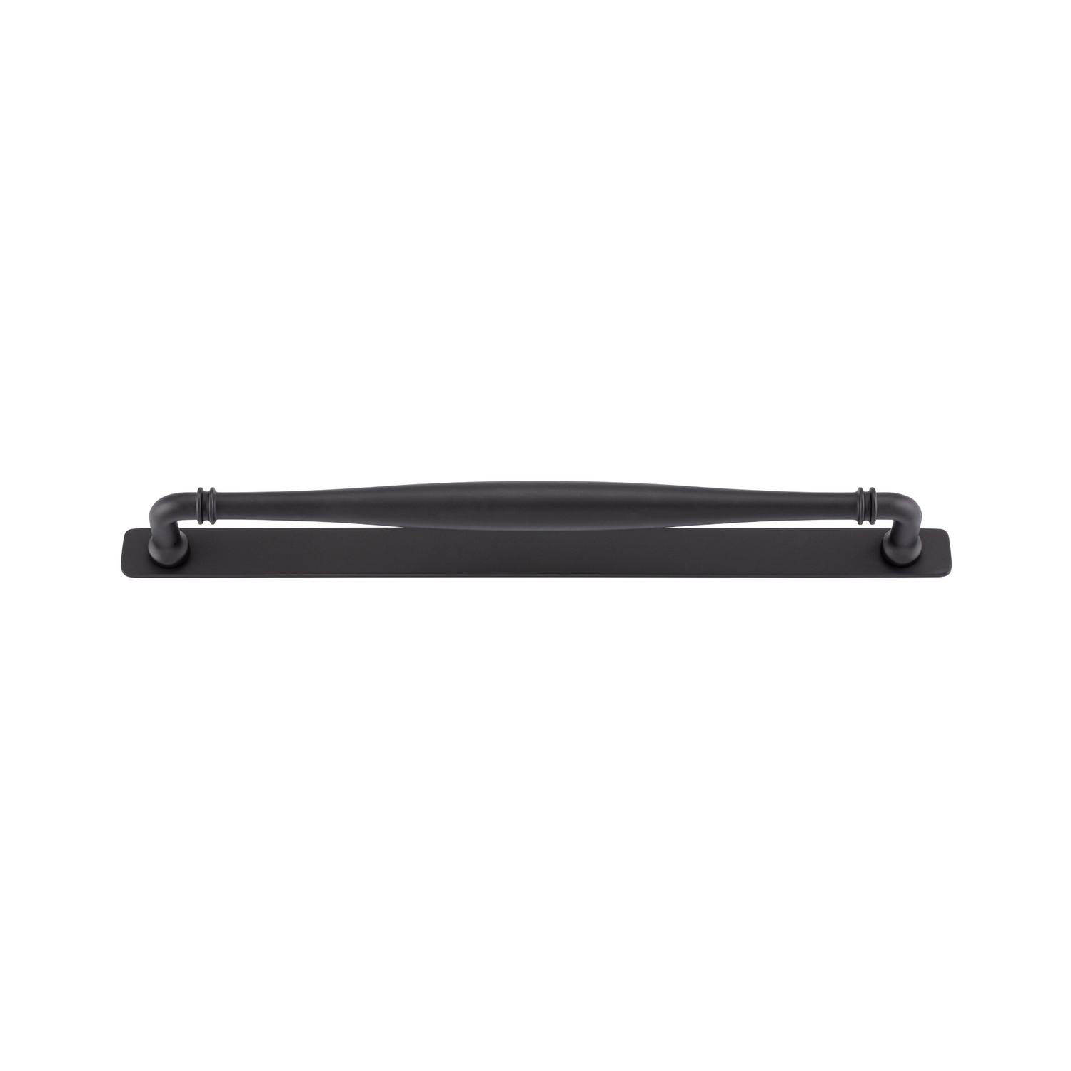 Sarlat Cabinet Pull with Backplate Matt Black CTC 320mm