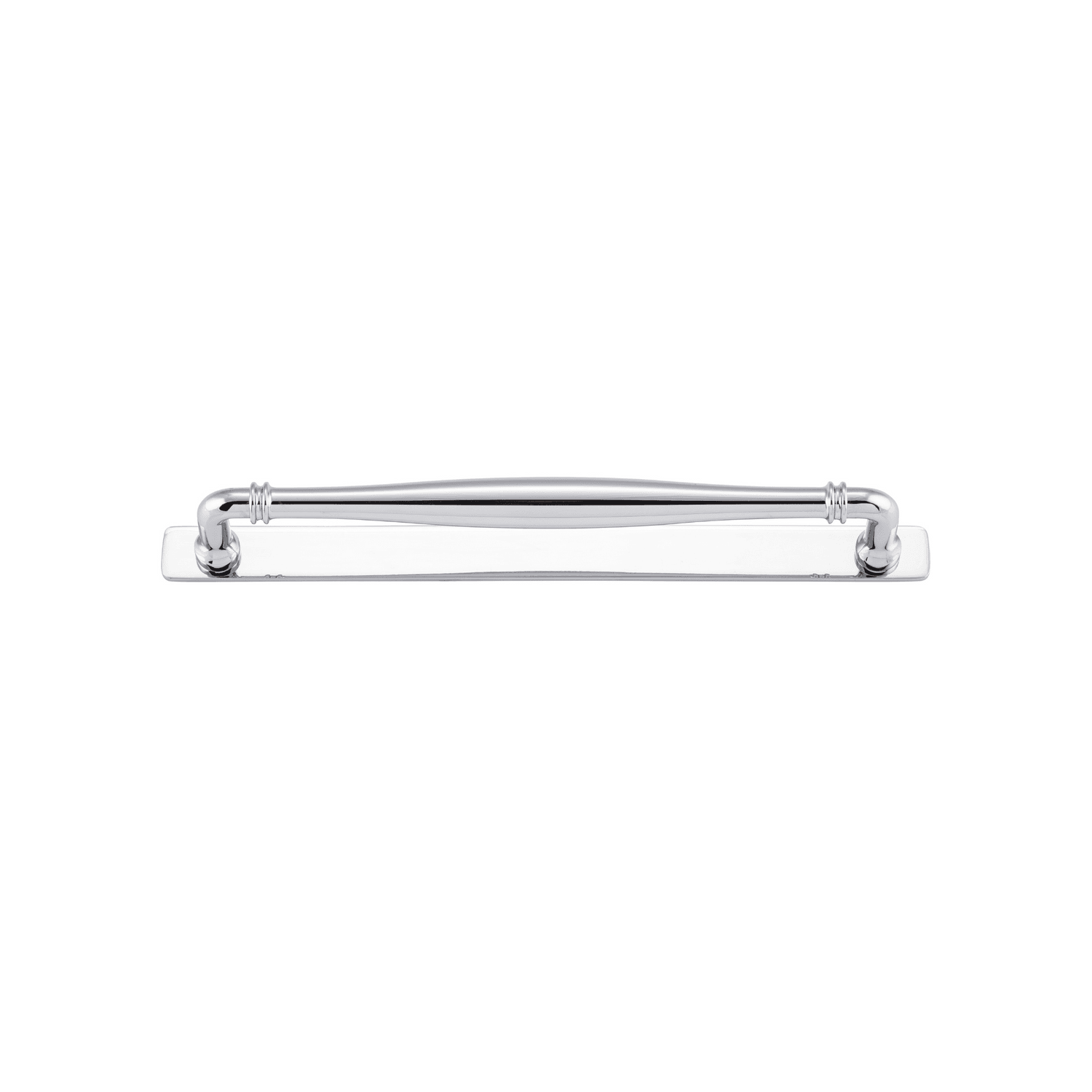 Sarlat Cabinet Pull with Backplate Polished Chrome CTC 256mm