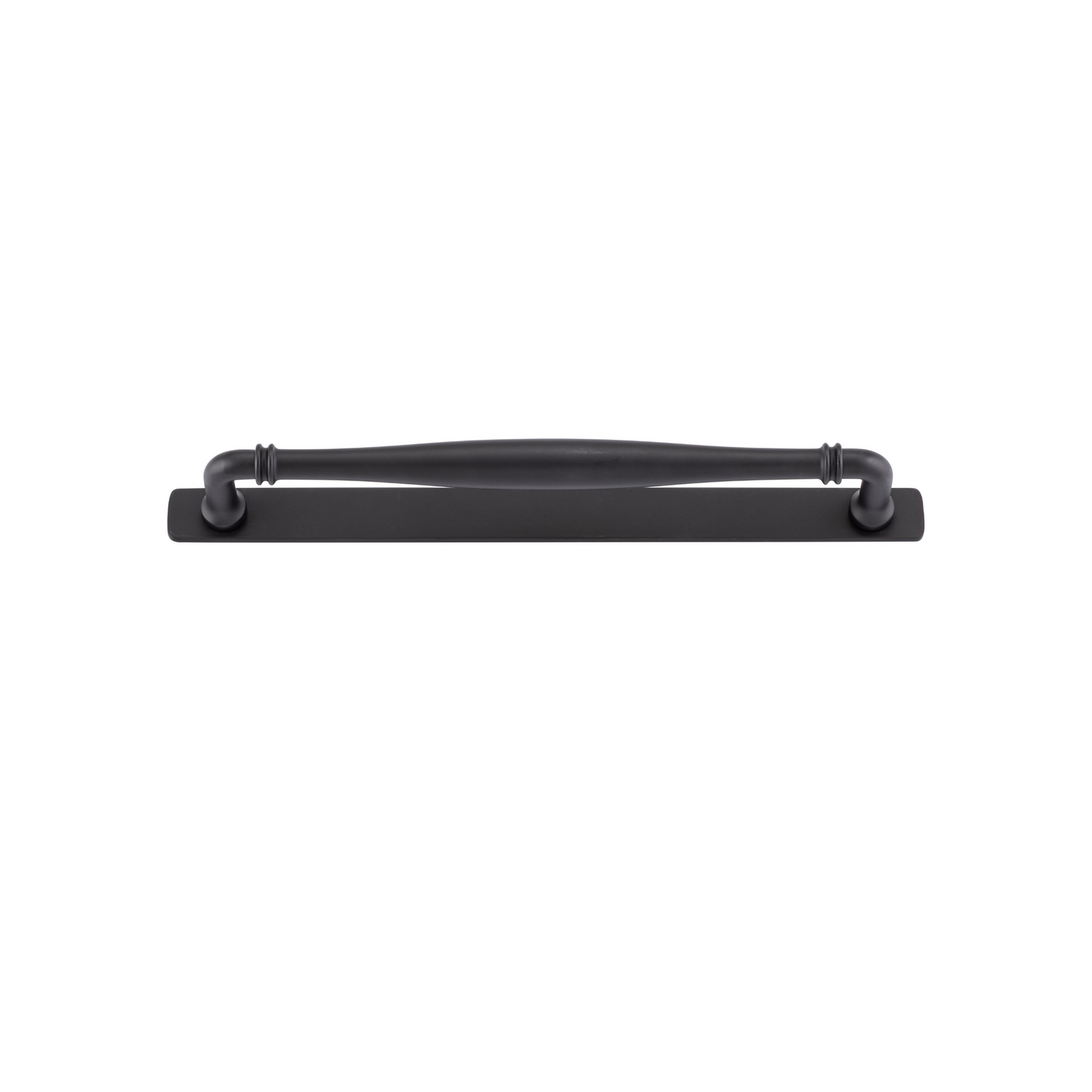 Sarlat Cabinet Pull with Backplate Matt Black CTC 256mm