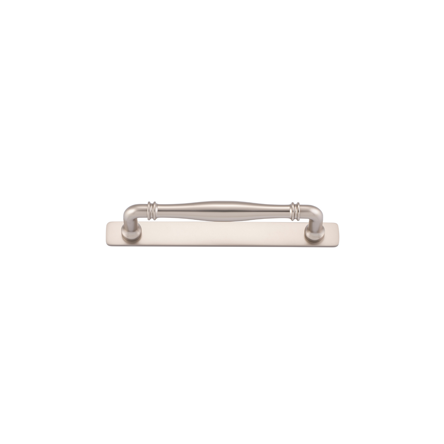Sarlat Cabinet Pull with Backplate Satin Nickel CTC 160mm