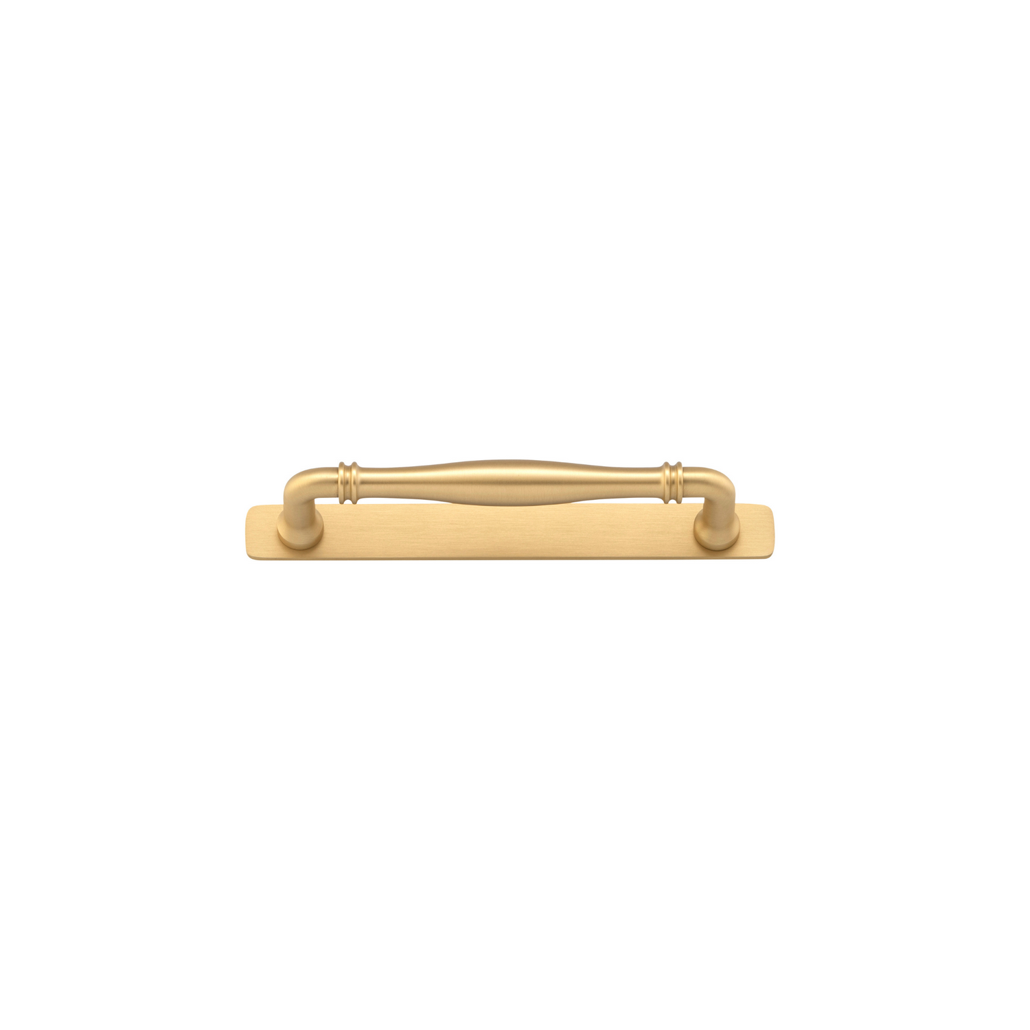 Sarlat Cabinet Pull with Backplate Brushed Brass CTC 160mm