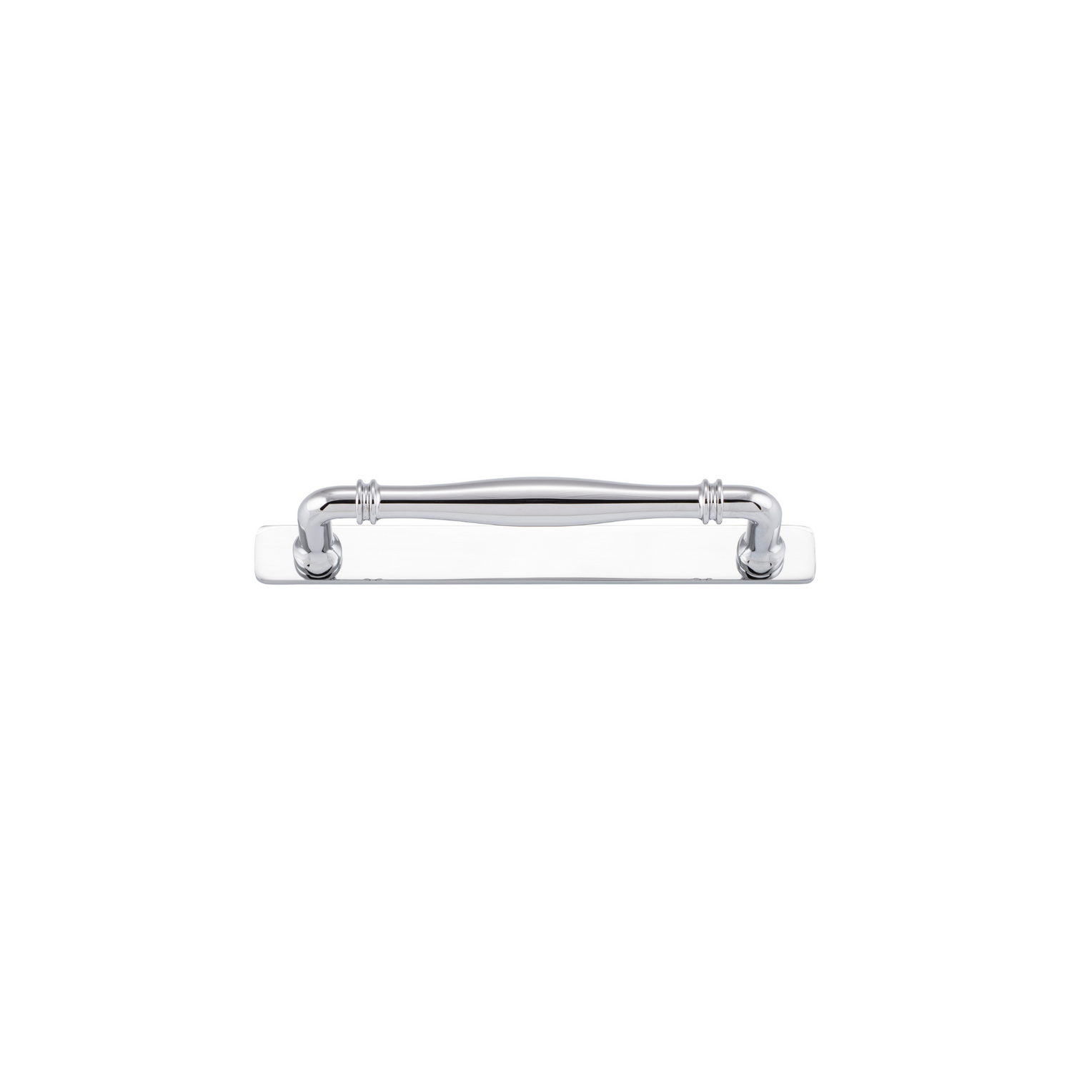 Sarlat Cabinet Pull with Backplate Polished Chrome CTC 160mm