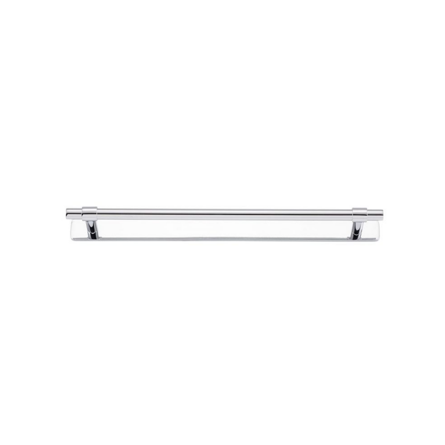 Helsinki Cabinet Pull with Backplate Polished Chrome CTC 256mm