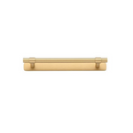 Helsinki Cabinet Pull with Backplate Brushed Brass CTC 160mm