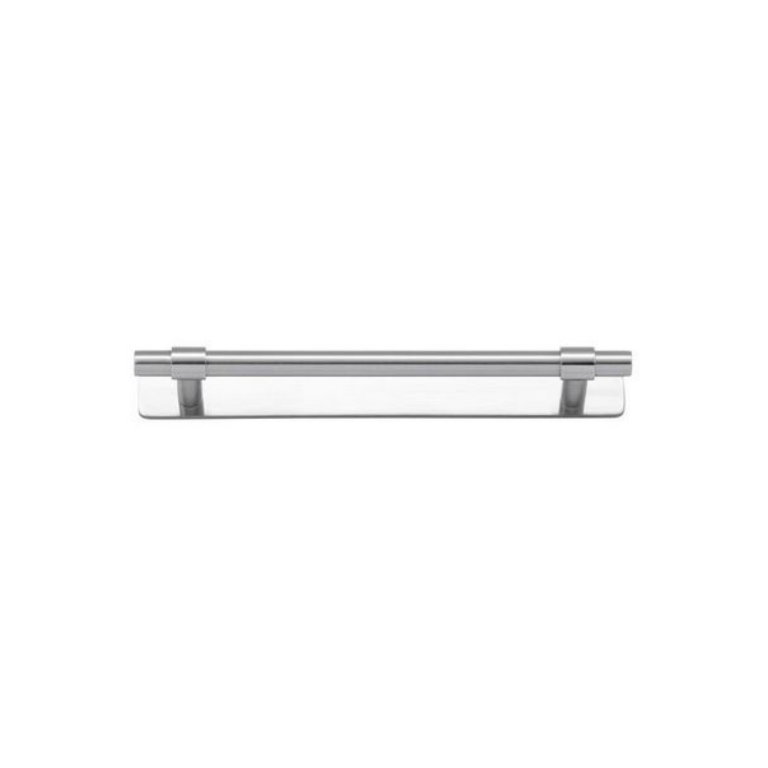 Helsinki Cabinet Pull with Backplate Brushed Chrome CTC 160mm