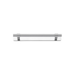 Helsinki Cabinet Pull with Backplate Brushed Chrome CTC 160mm