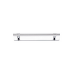 Helsinki Cabinet Pull with Backplate Polished Chrome CTC 160mm